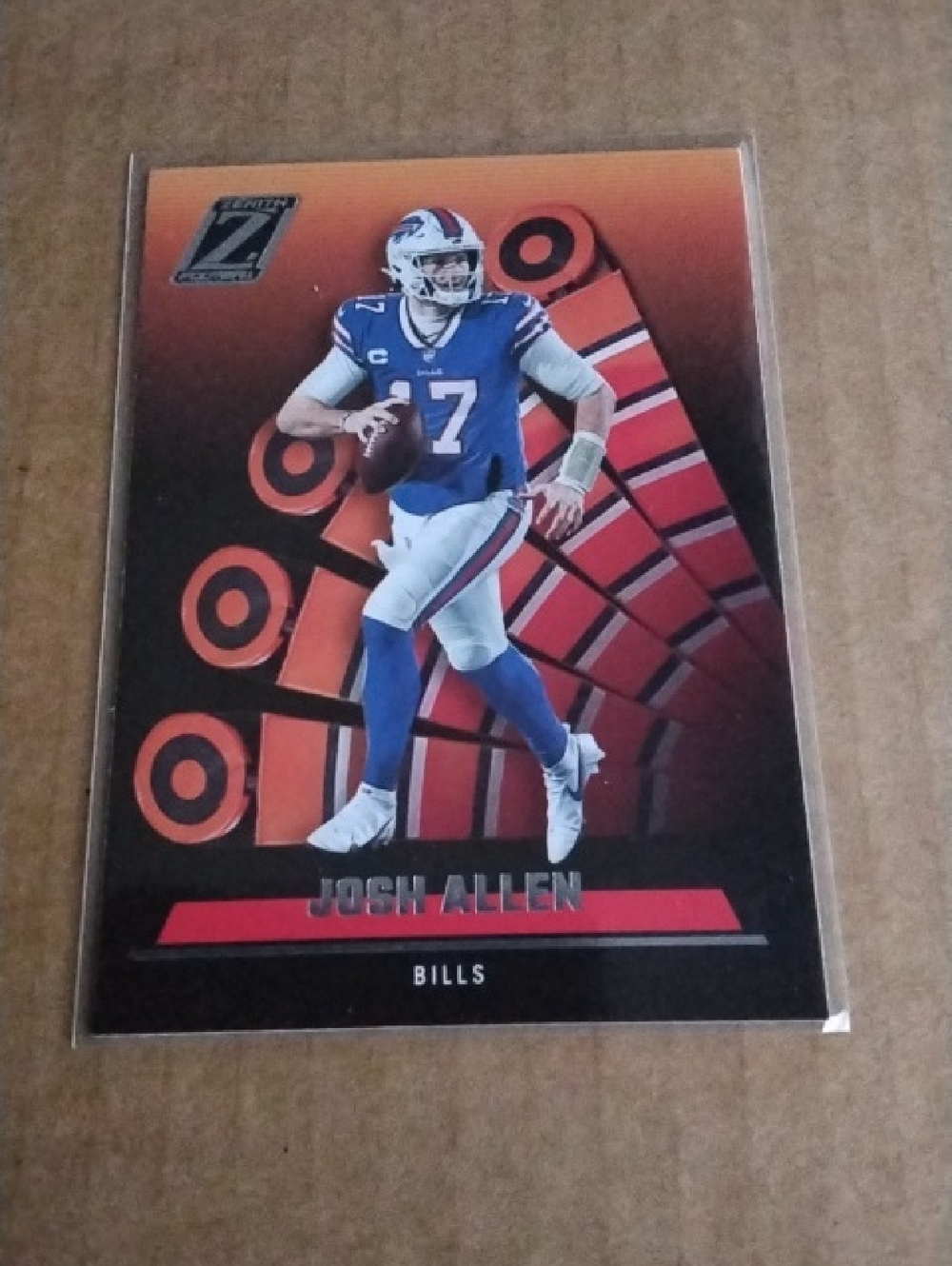 Buffalo Bills Josh Allen 2022 Panini Zenith Football Card Red Zone